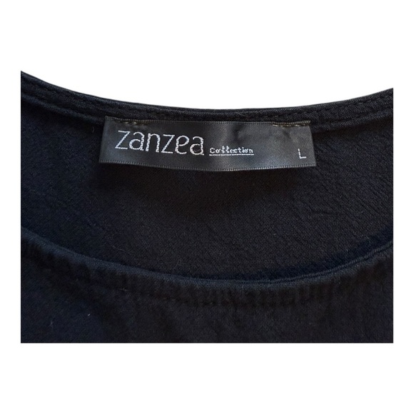 ZANZEA COLLECTION Black Cotton Midi Dress - Size Large - Picture 5 of 10